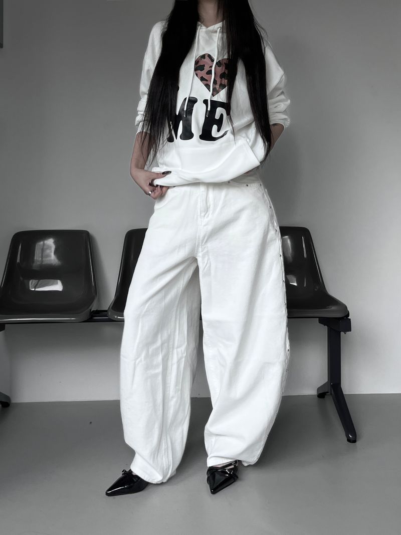 studded balloon wide pants (2color)