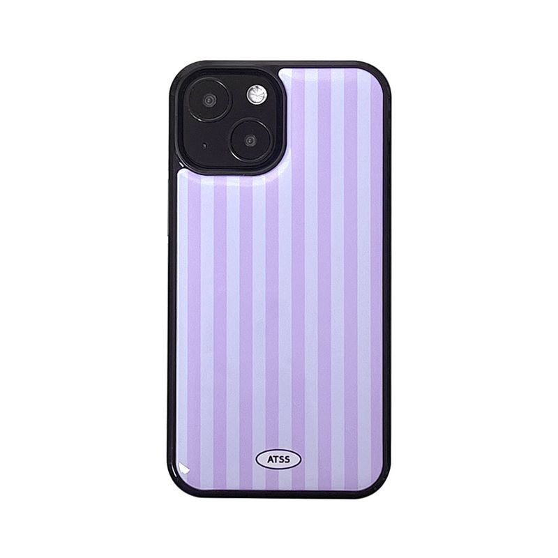 Stripe Epoxy Bumper Case (Purple)