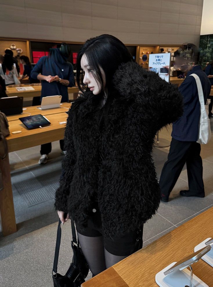 Bambi Fluffy Fur Jacket