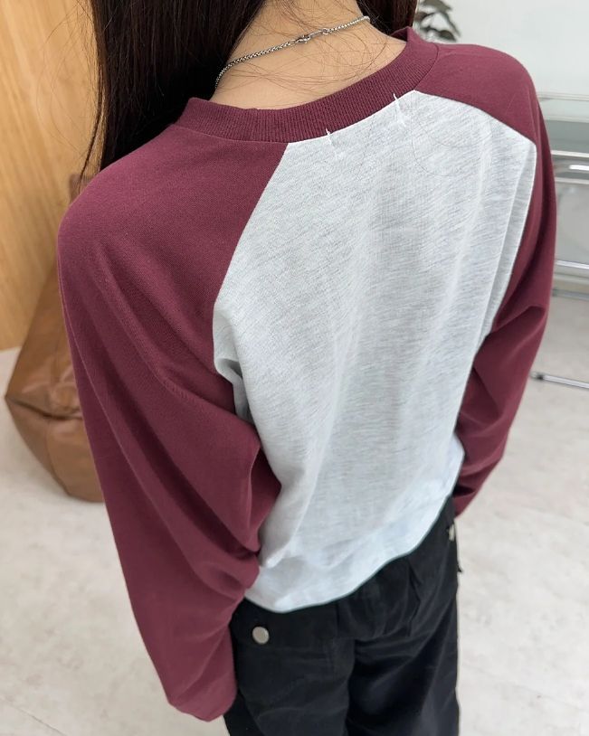 Tessel raglan long-sleeve shirt