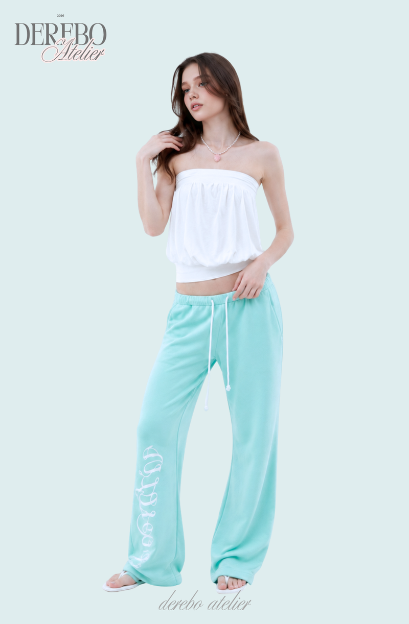 Lounge Lettering Mint Long Pants (TOP)