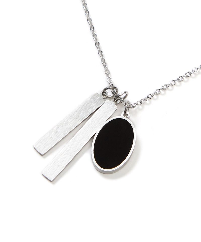 S SY(エスエスワイ)の「Onyx Double Bar Pendant Necklace(Accessories)」