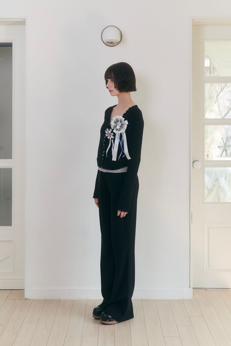 Sweet Dreams Button Cardigan (Black)