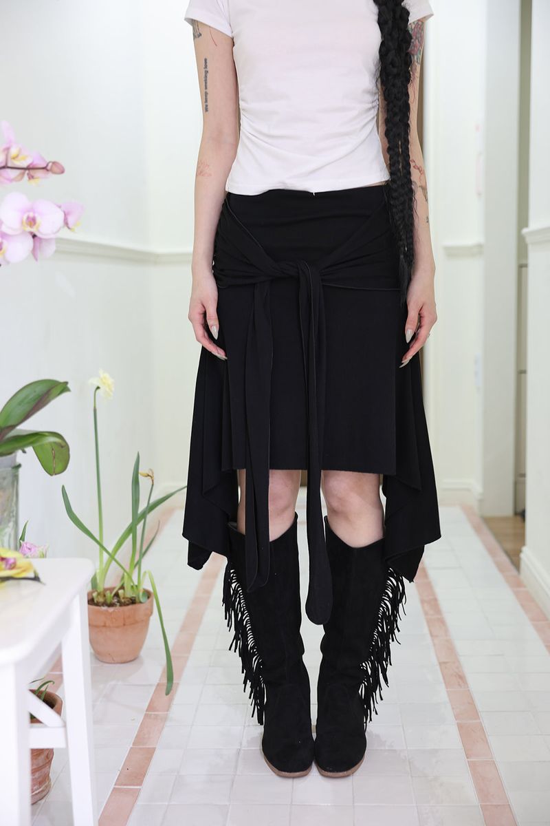 Half neck shirring T (3color)