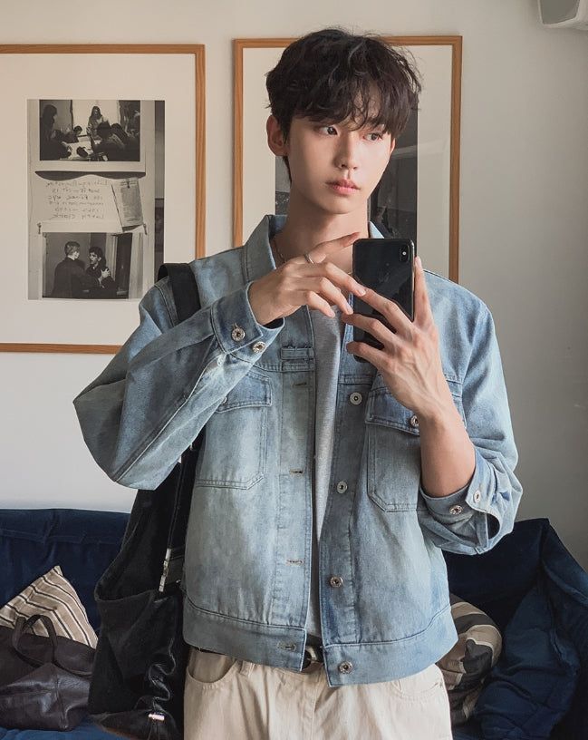 Debor Washed Denim Trucker Jacket