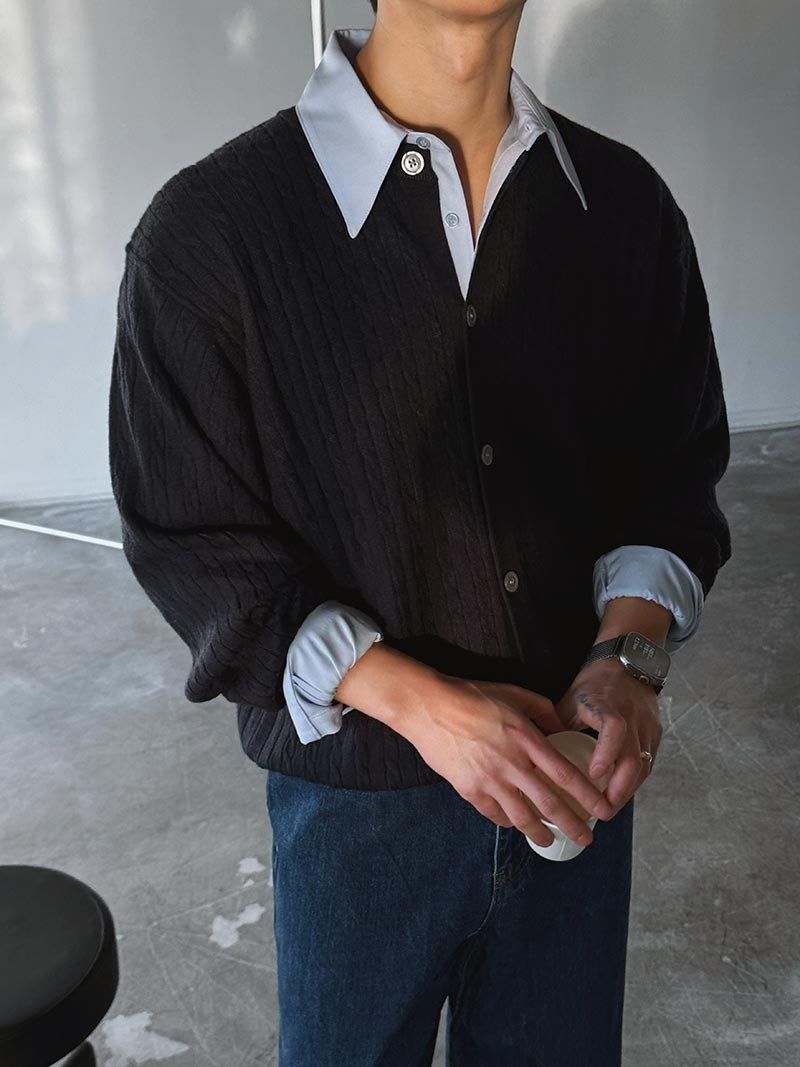 ASCLO Brio Crew Neck Cardigan (9color)