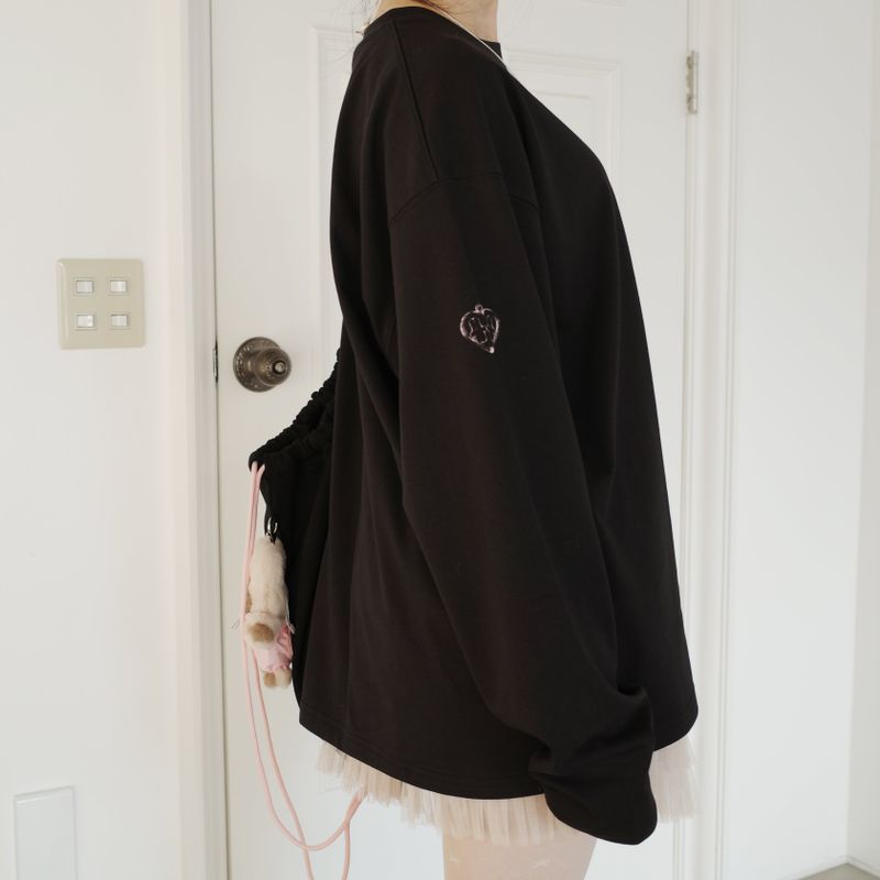 Garden long sleeve T (black)