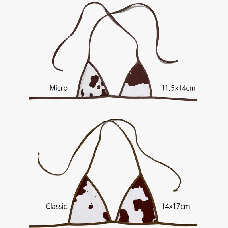 Zoe triangle bikini - mocha splash [classic]