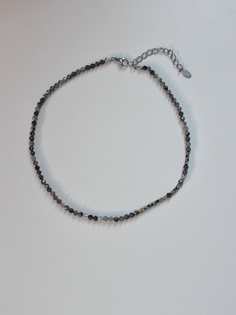 iolite gemstone choker