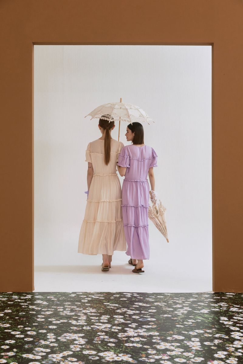 Frill can-can dress
