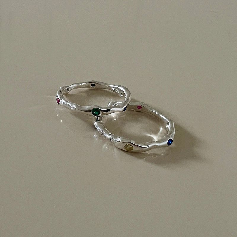 MOSXE（モスクス）の「92.5 silver] Rainbow ring (1ea)（Accessories）」