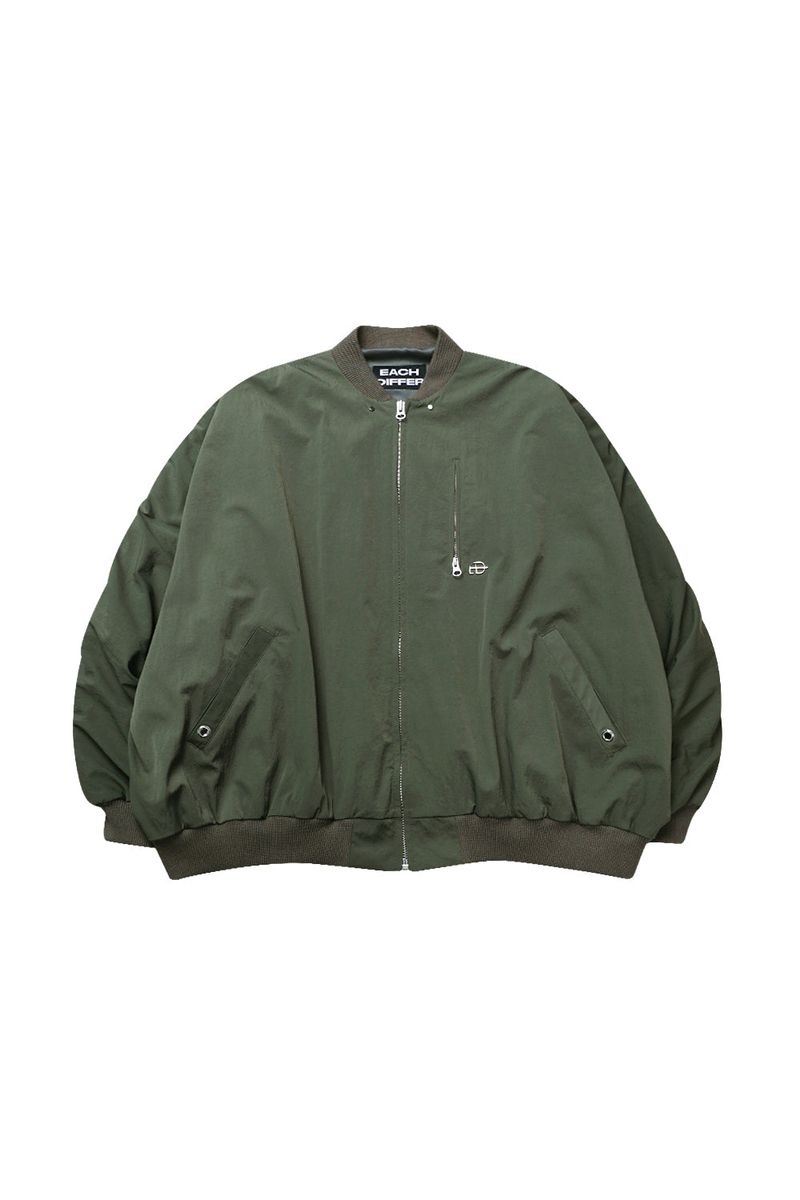 SHIRRING SLEEVED MA-1_KHAKI