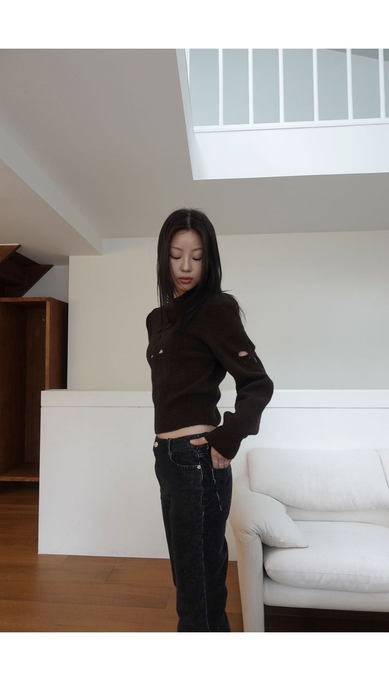 snow bell eyelet knit (2C)