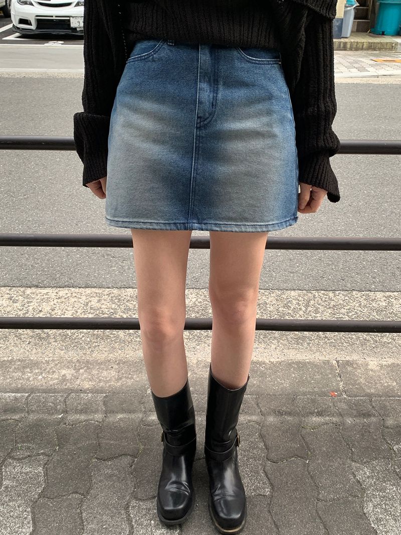 [MADE] Dune Y2K denim mini skirt