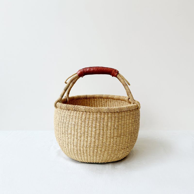 NATURAL BOLGA BASKET - 3 Colors (MEDIUM)