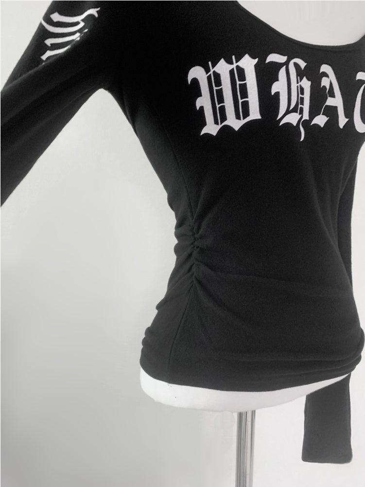Finchro Lettering Cross Top (black)