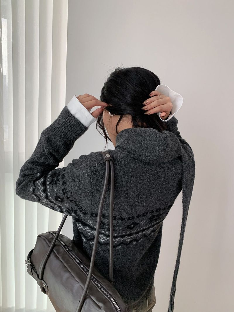 Cabin Nordic Round Knit Cardigan