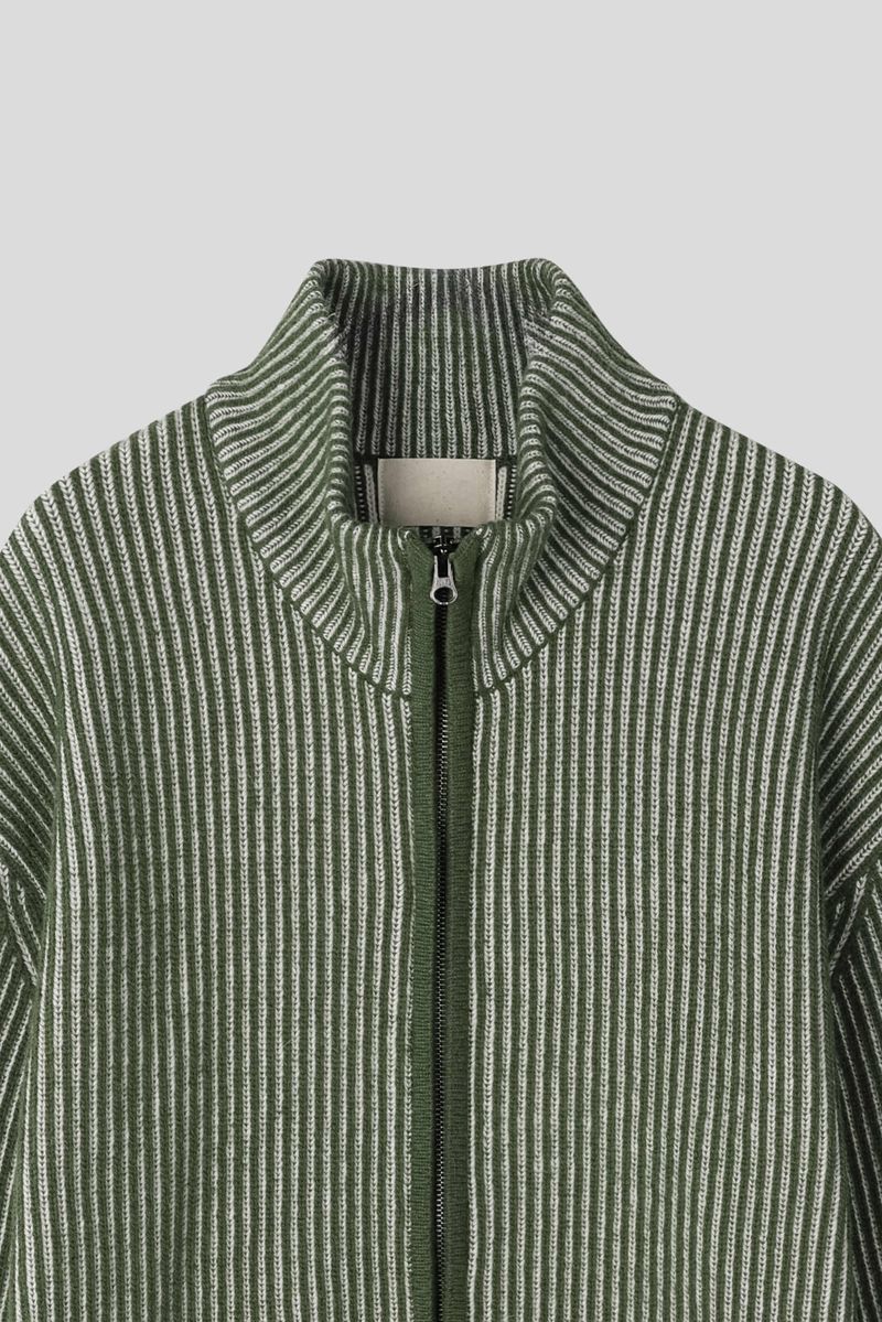 Meen Knitted Zip Up
