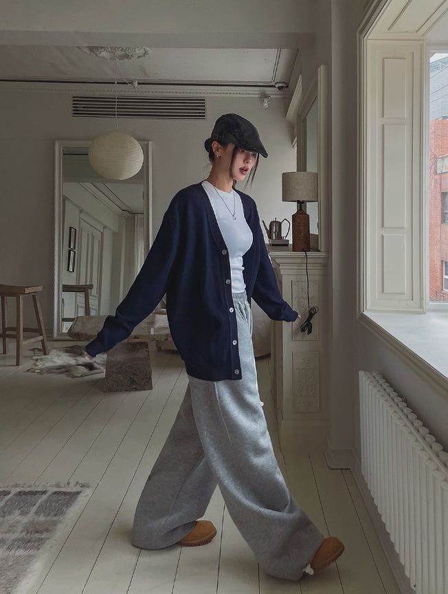 [U-BASIC] Rosin Cash Like Embo Cardigan