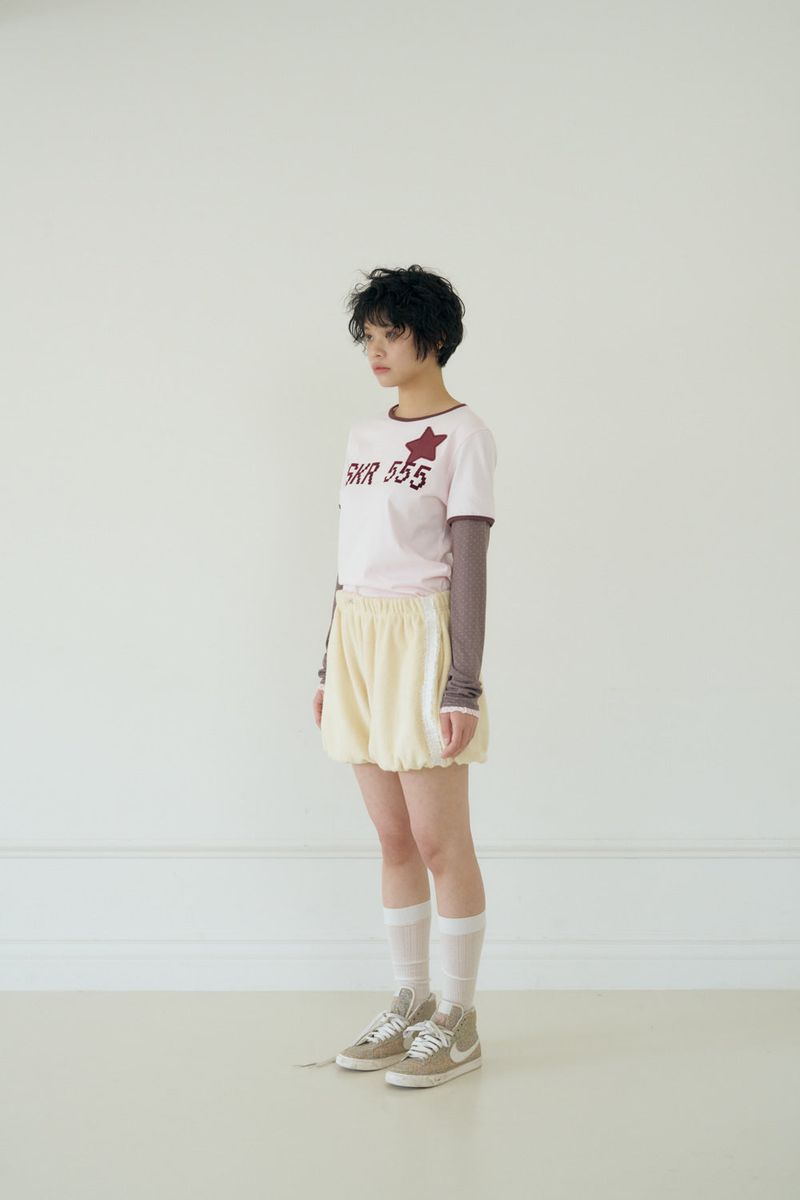 VANILLA TERRY PUMPKIN PANTS (CREAM)