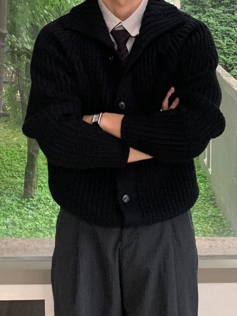 Mensfloor（メンズフロア）の「Modern Loose Bizo Button Cardigan（Jackets/Outerwear）」