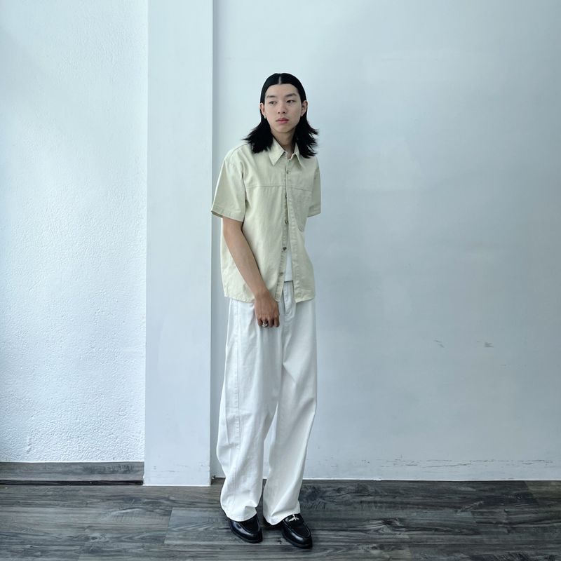 Mist Beige Utility Shirt
