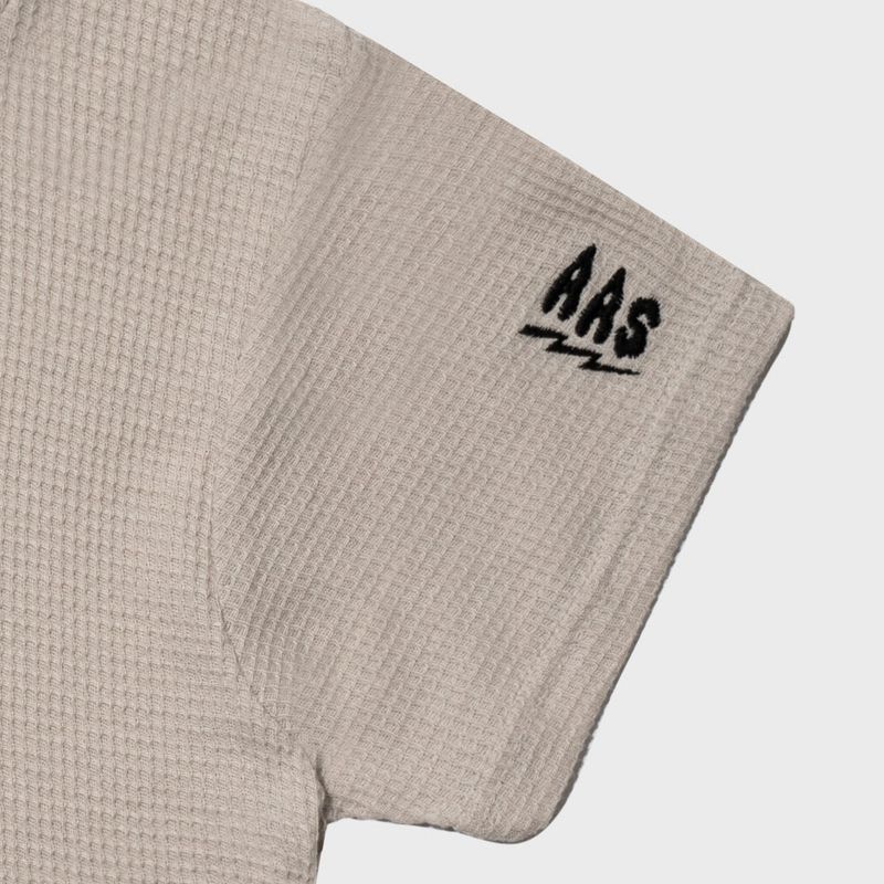 NAMIB WAFFLE CROP TOP (GREY)