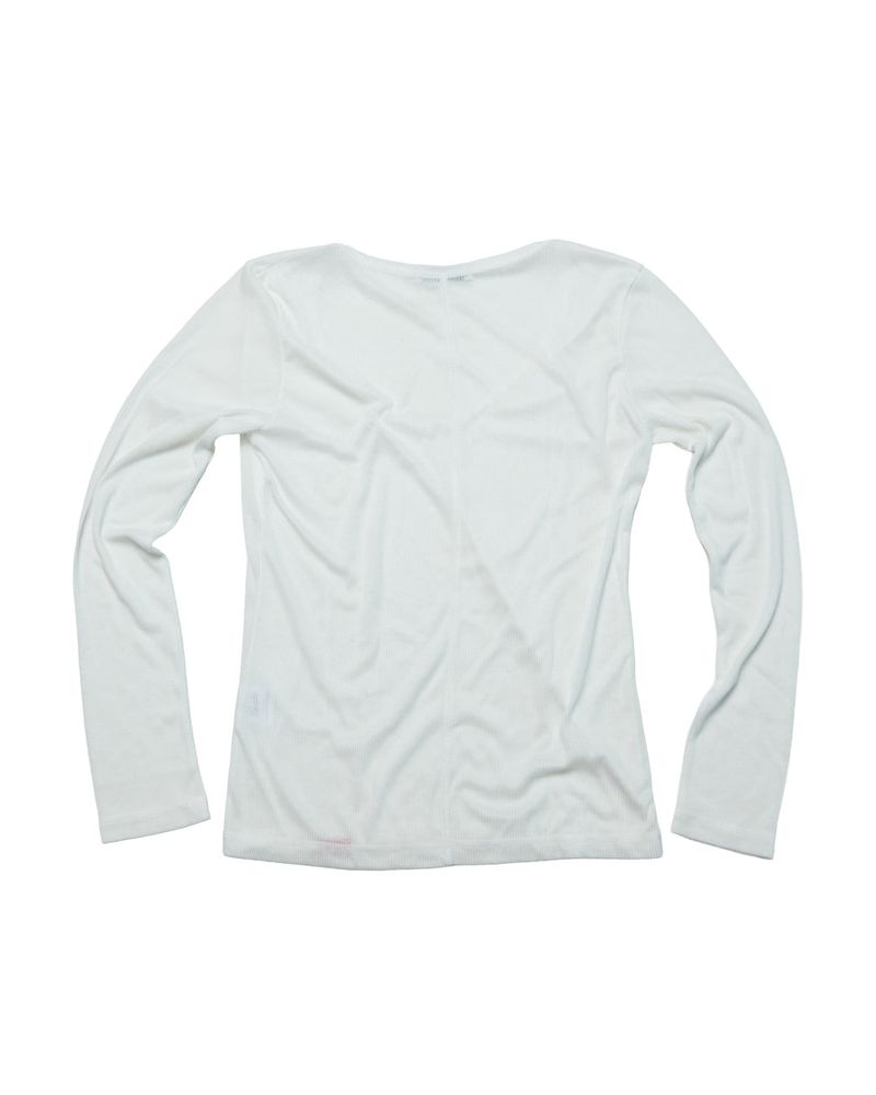 Vネックロングスリーブトップ (WHITE) ウィンメンズ