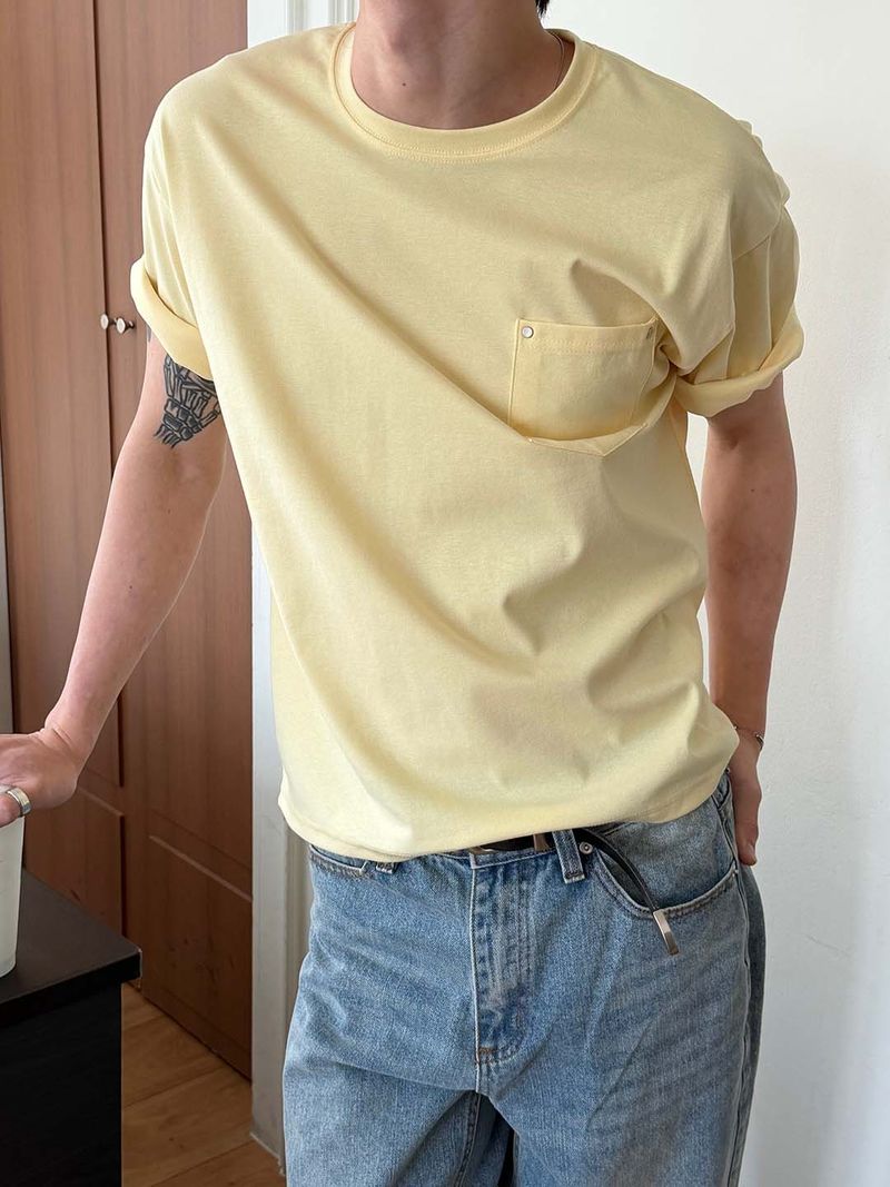 LAURANT(ロラン)の「Rivet pocket crop t-shirts(6color)(Tops)」