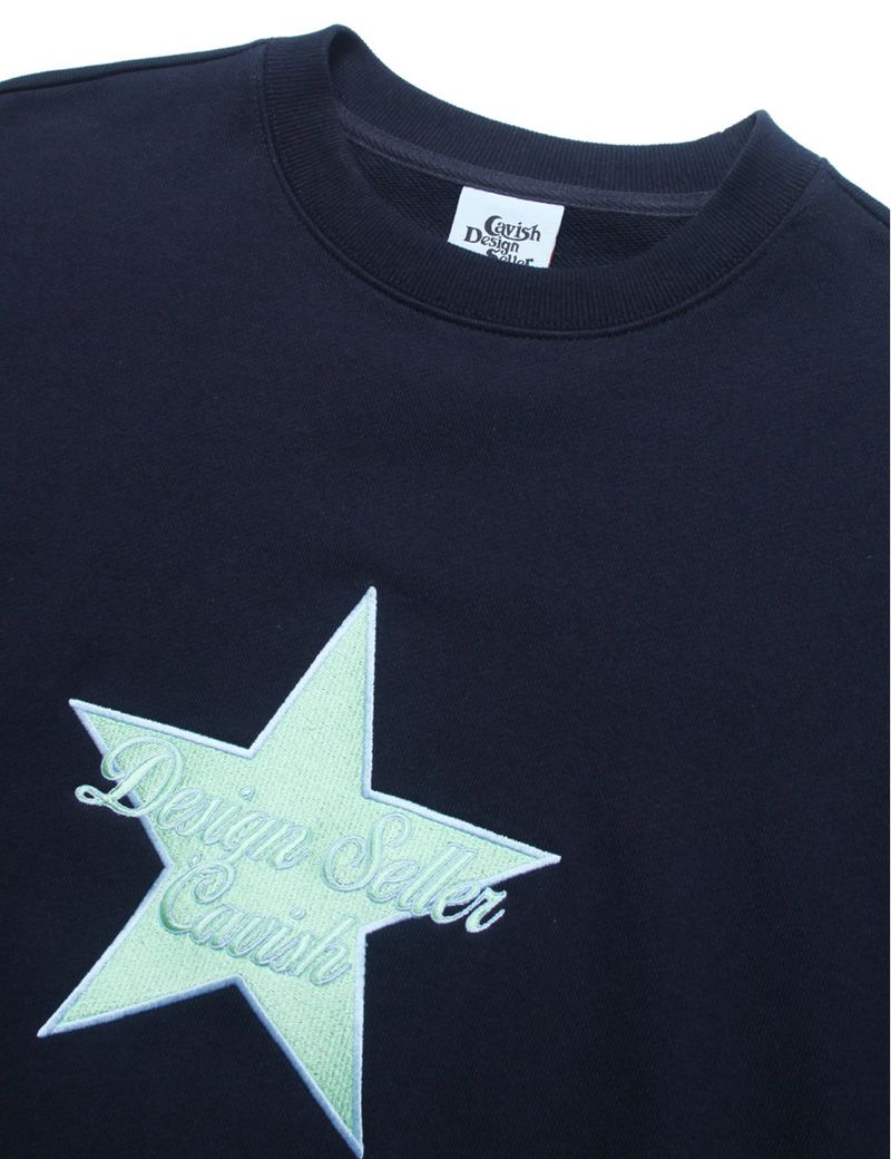 STAR LOGO EMB SWEATSHIRT NAVY(CV2CFUM462A)