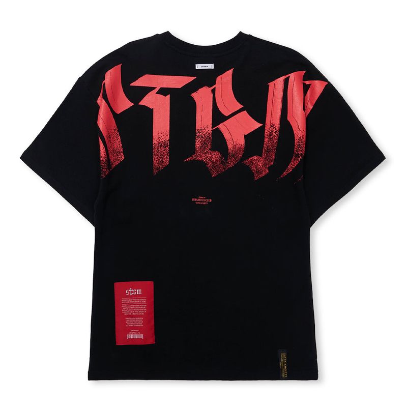 Bold Back Semi-oversized T-shirts Black / White