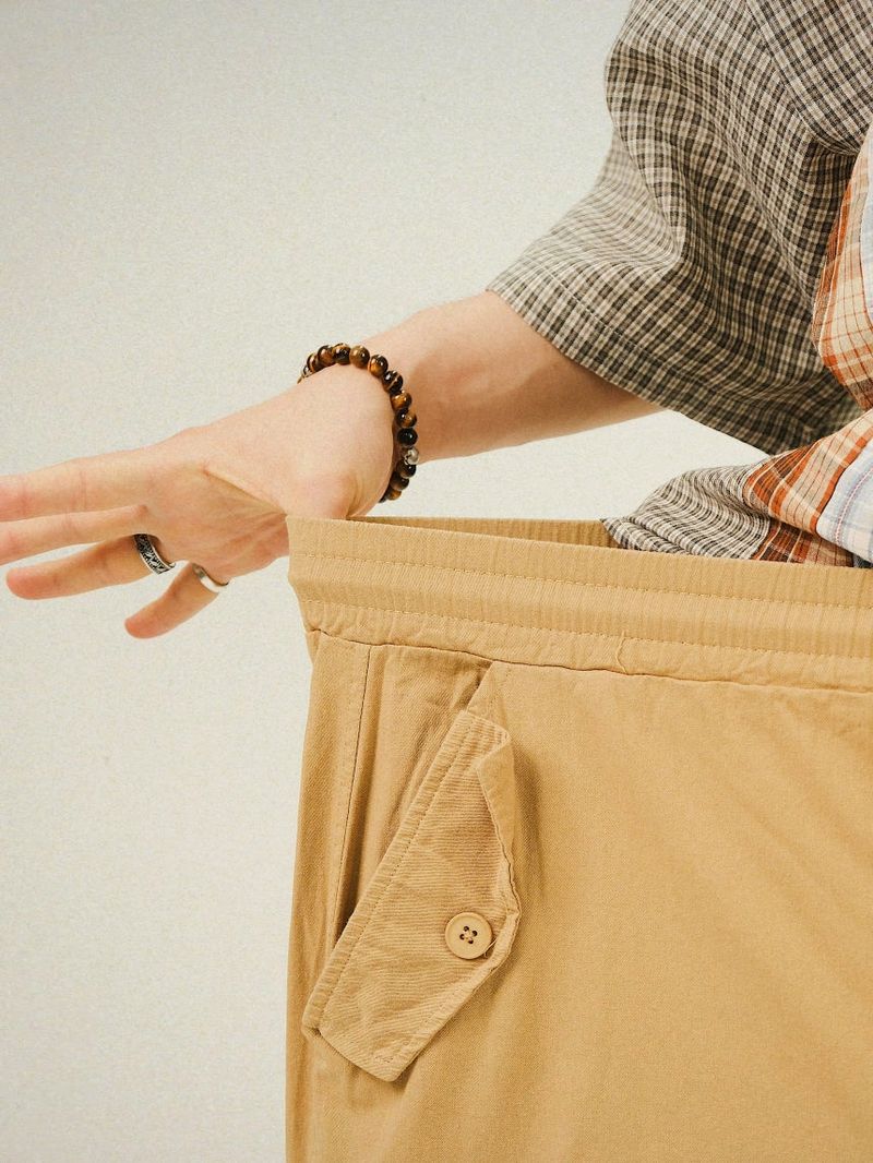GM Button Cargo Bermuda Pants