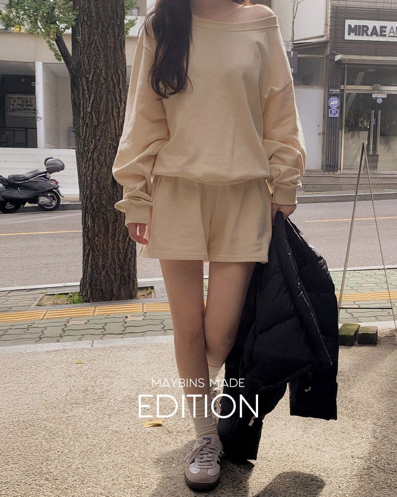 [MADE] Mir Sweatshirt & Short Pants Set