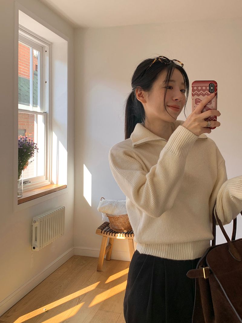 [MADE] [Wool Napping] Winter Warm Pintuck Wide Slacks