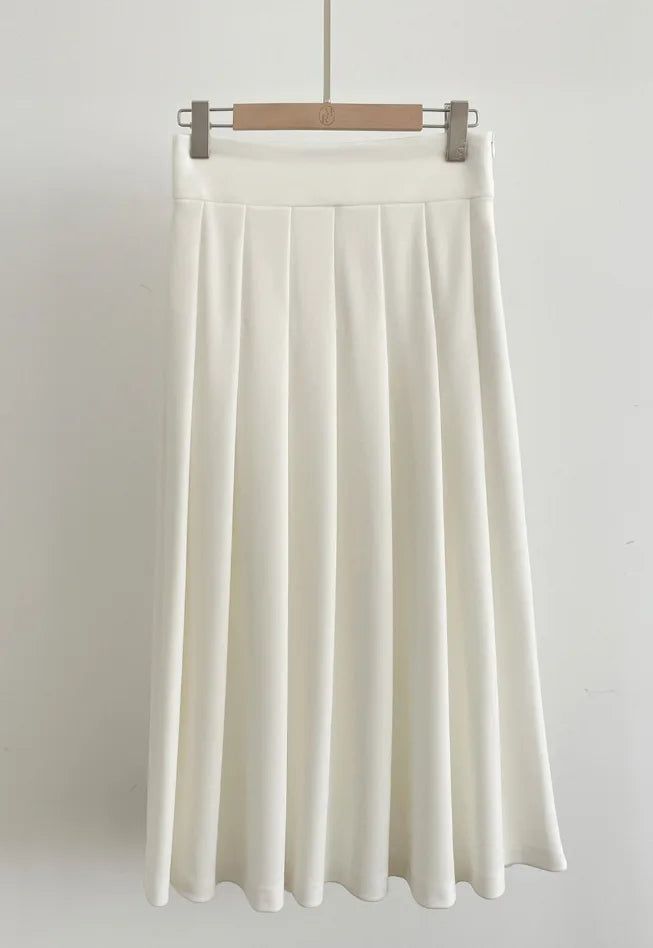 Envo Stretch Pleated Long Skirt