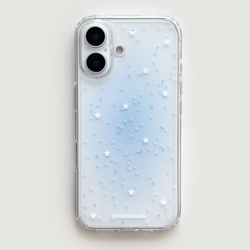 [Gel-hard] Spread star Phone case(Blue) (only case)