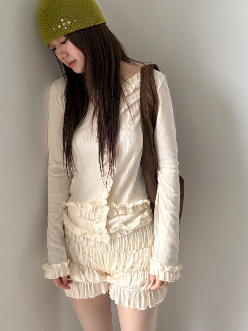 lady frill cardigan 