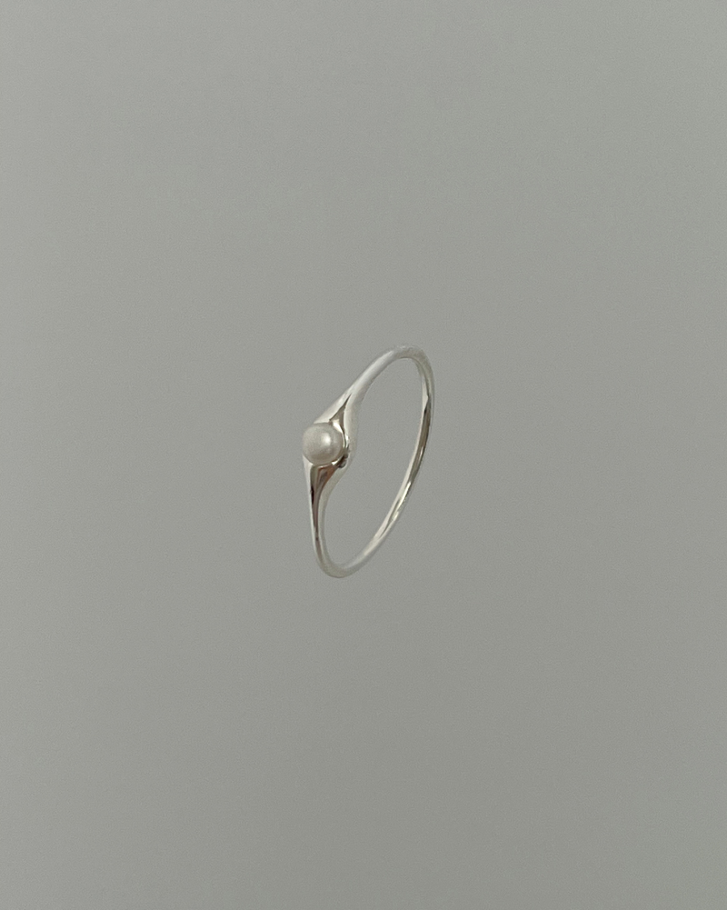 Float pearl ring (silver) *1PCS