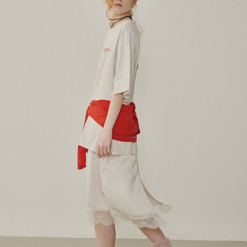 Olive Graphic Oversized T-shirt