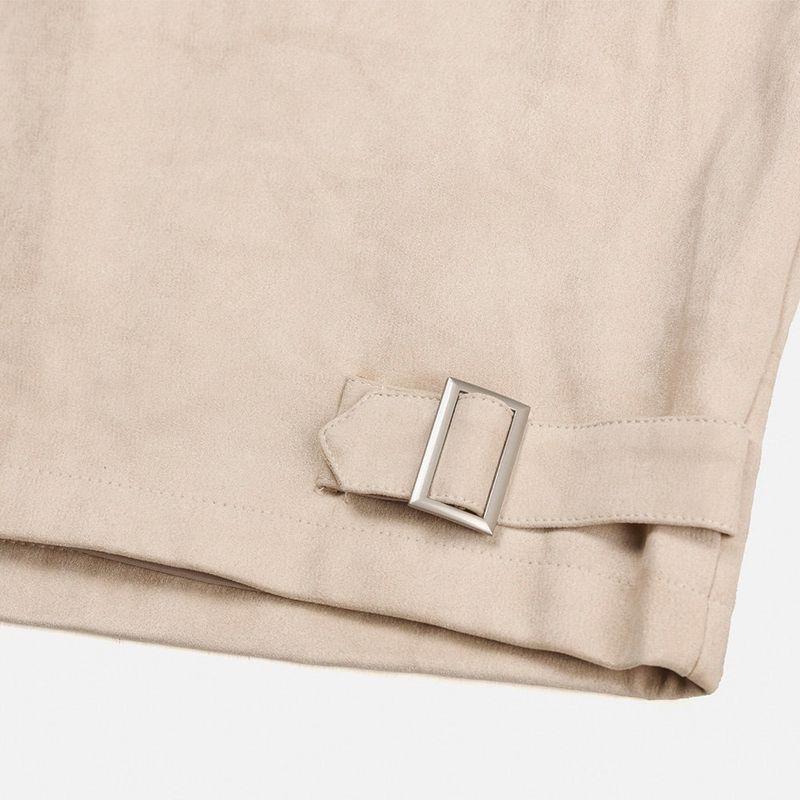 ASCLO Stand Collar Suede Jacket (4color)