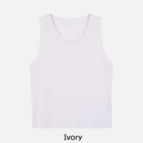 Loin Over Fit U-Neck Cut Sleeveless