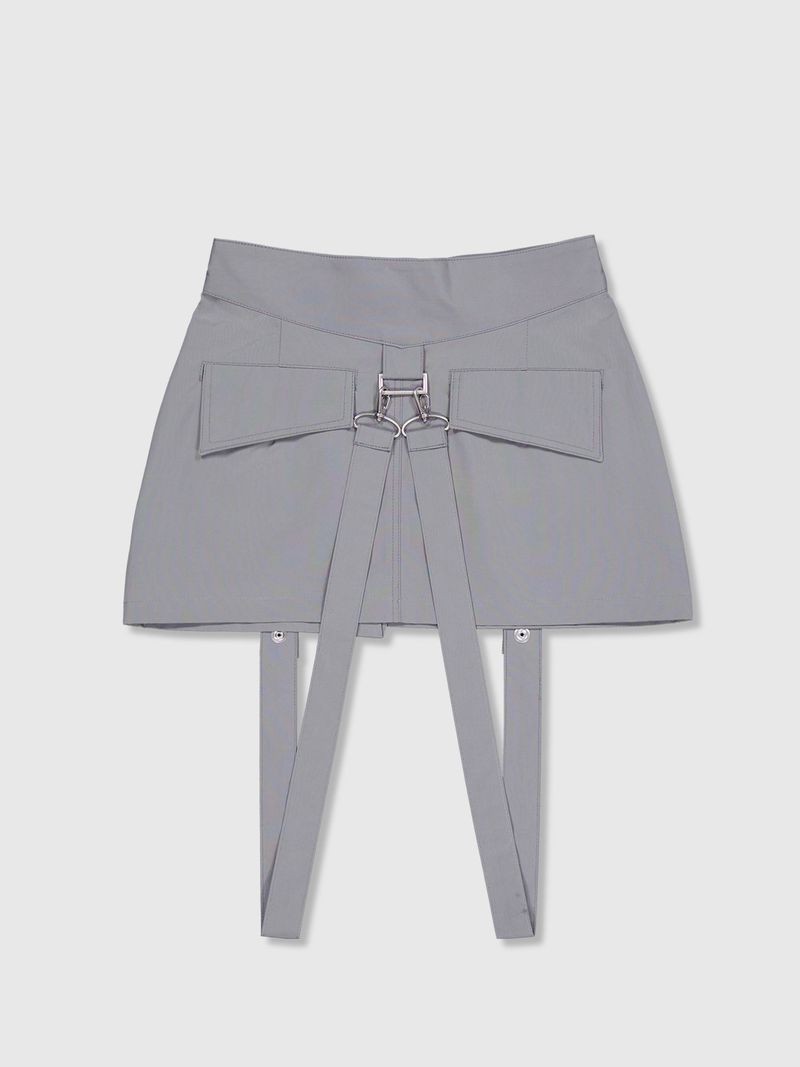 Ghost In The Shell Convertible Skirts (Grey)