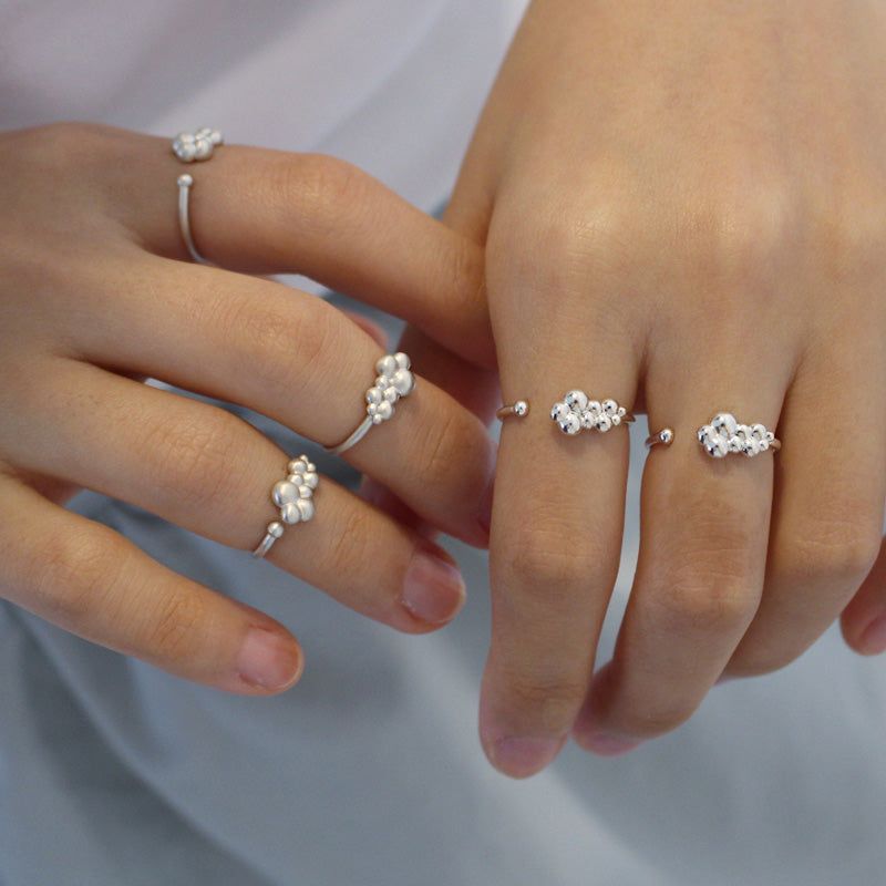 overcozy（オーバーコージー）の「リトルバブルオープンリング(Glossy)（アクセサリー）」