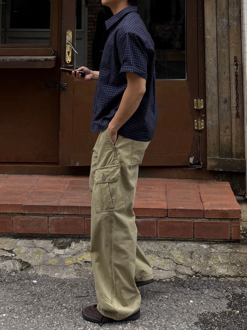Down pigment dining cargo pants
