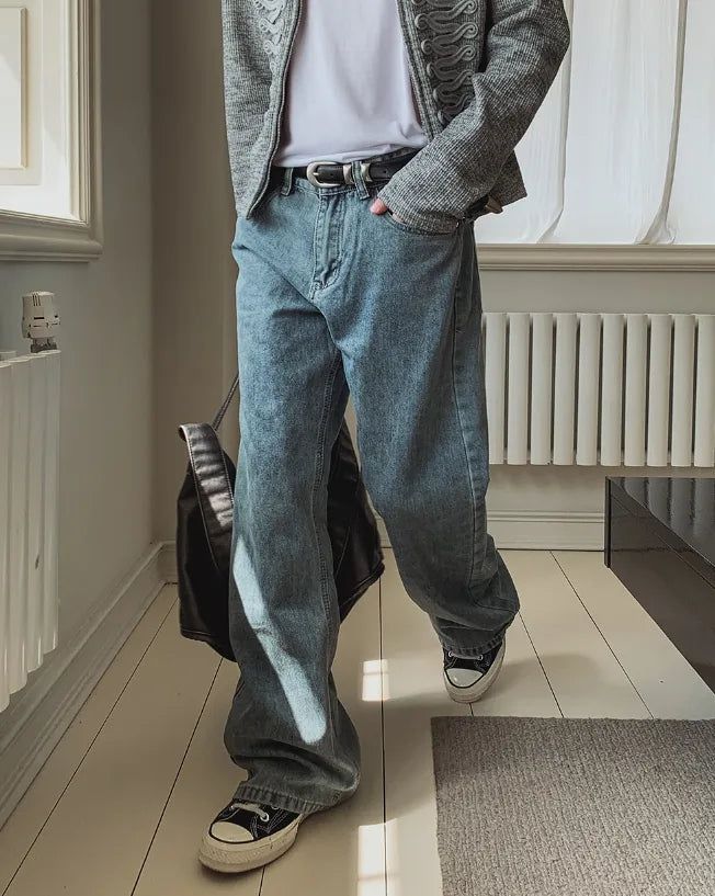 Danvent Washing Bootcut Wide Denim