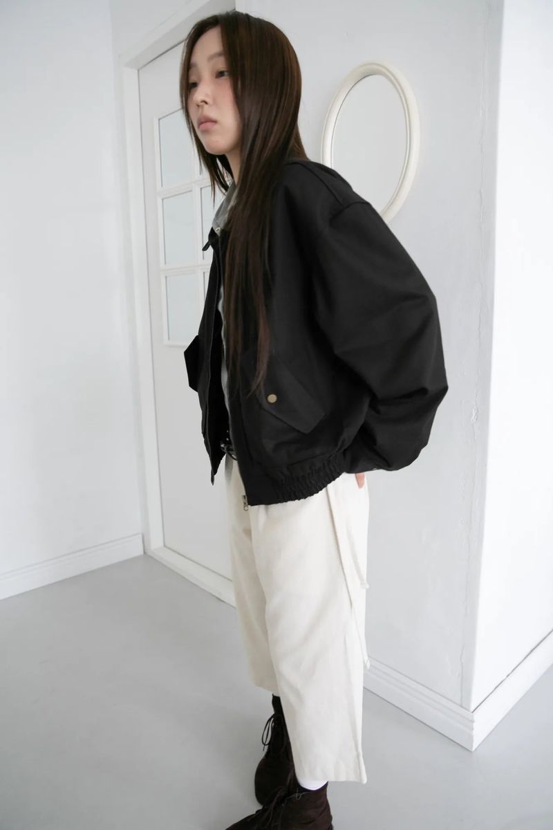 fold pocket jumper(2colors)