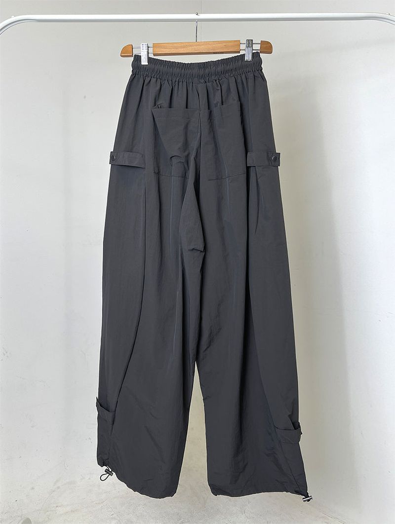 NYLON BIJO SNAP BUTTON PANTS (4C)