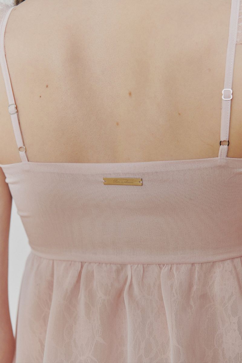 ROSE SHIRRING TOP pink