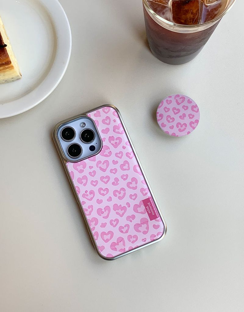 [MADE] スイートレオパード エポキシ MagSafe対応 スマホグリップ