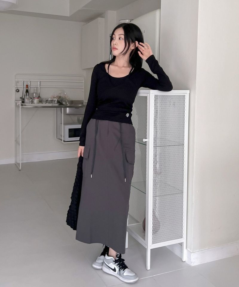 LOGO LAYERED T-SHIRT SET [3color]